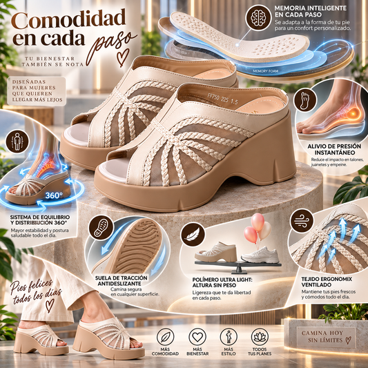🔥PLATAFORMA ZARA🌸plataforma liviana suave no cansan!🧘‍♀️