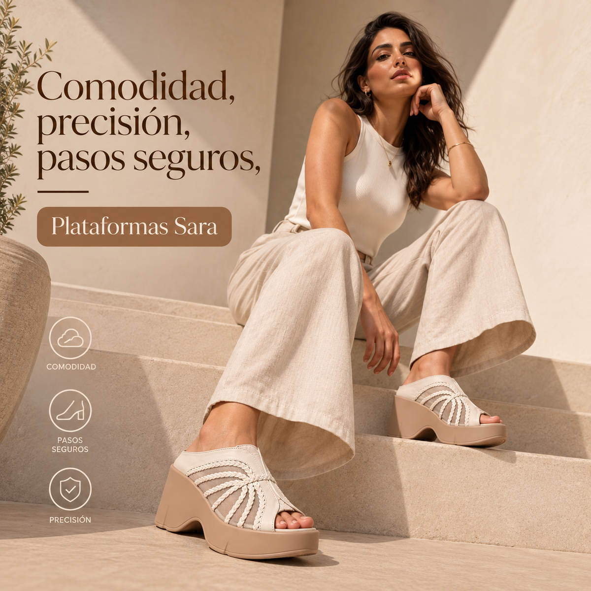🔥PLATAFORMA ZARA🌸plataforma liviana suave no cansan!🧘‍♀️