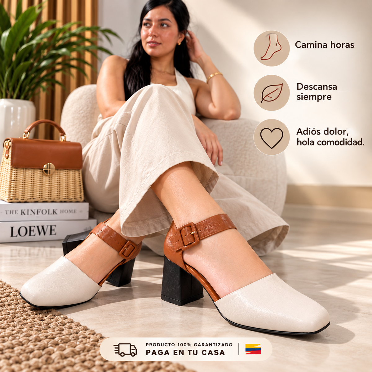 👡TACON CARMEN🍒 zapatilla 5cm altura📐diseño exclusivo💅